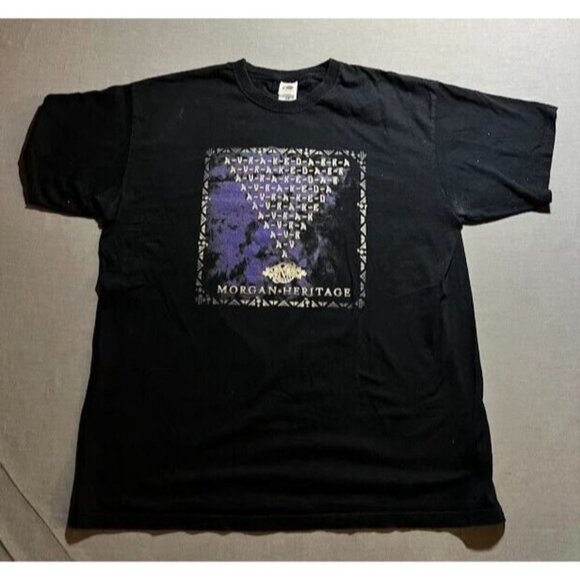 Morgan Heritage Avrakedabra 2018 Shirt Adult XL Black Short Sleeve Pullover Tee. - Picture 1 of 10